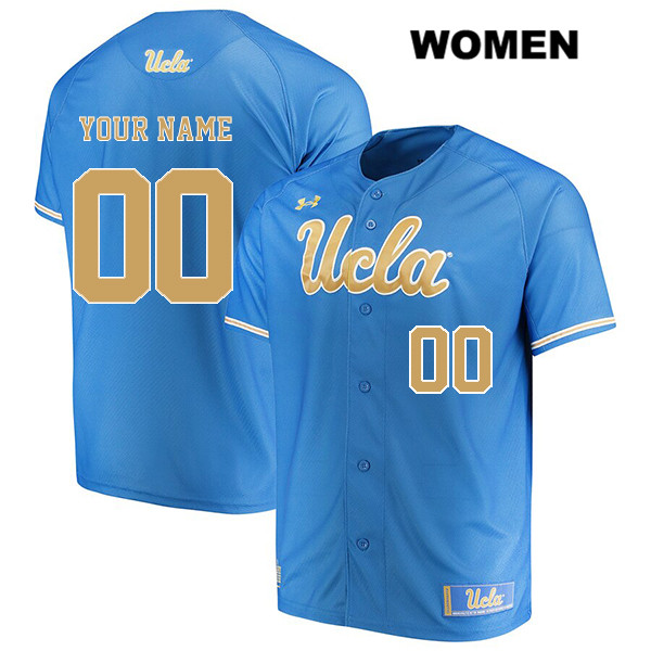 Cheap Customize Stitched customize UCLA Bruins Under Armour Authentic Womens Blue College Baseball Jersey